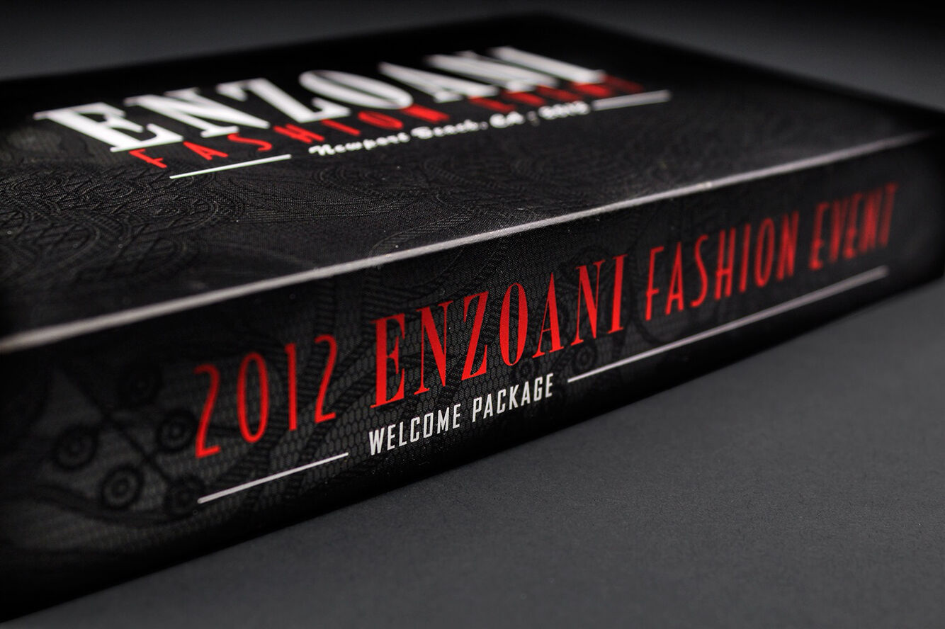 2012 Enzoani Fashion Event welcome package box