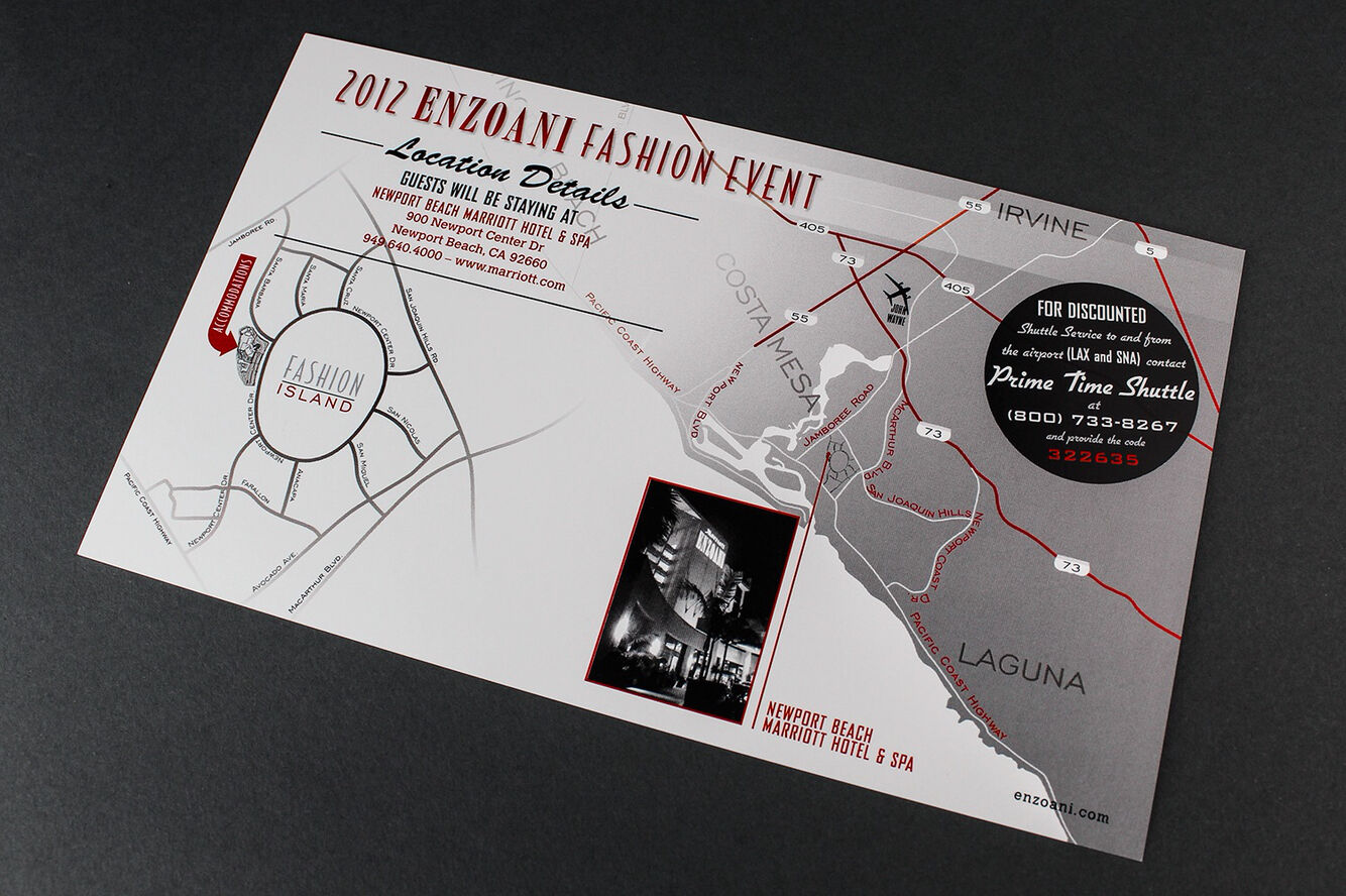 2012 Enzoani location details map card