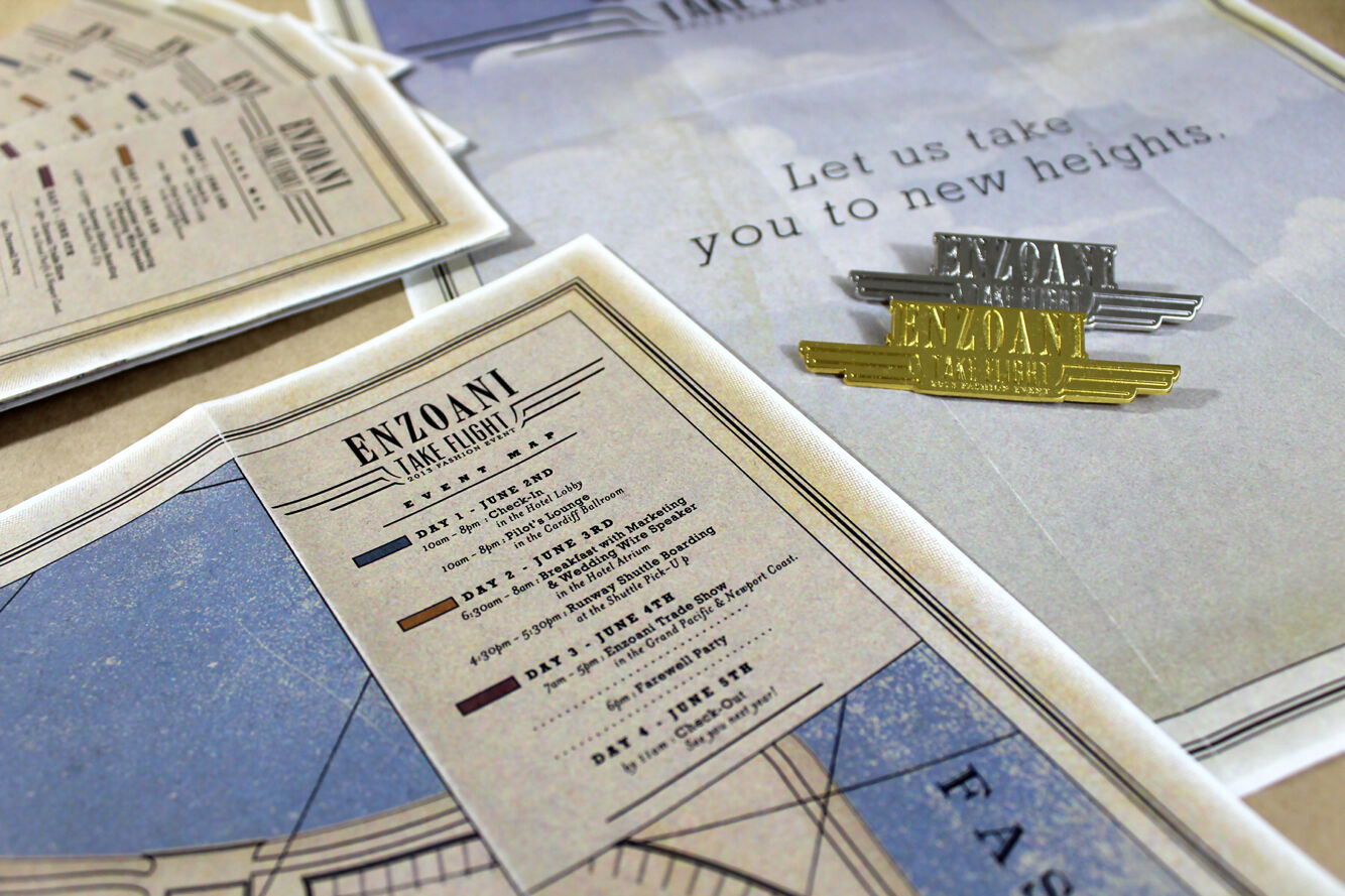 2013 Enzoani Take Flight invitation system