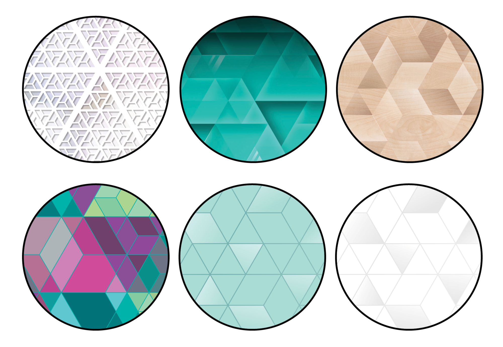 Color and material swatches