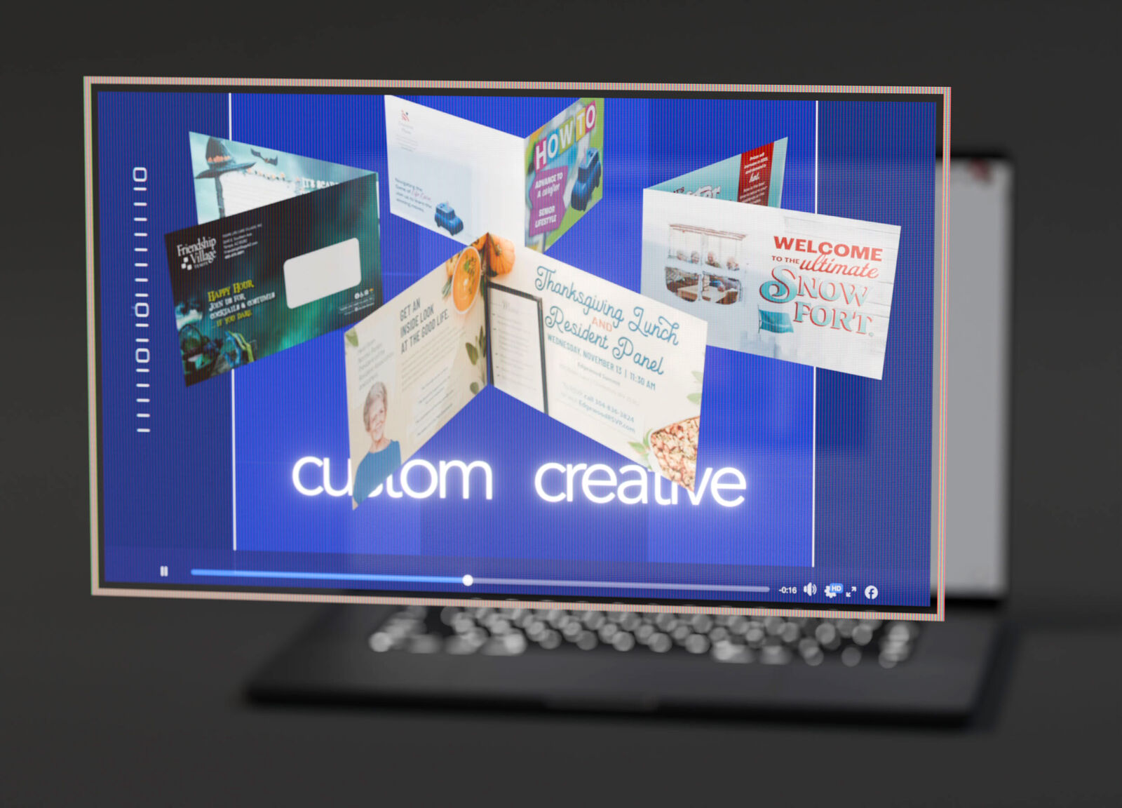 Frame from the NDM Communication trade show sizzle reel