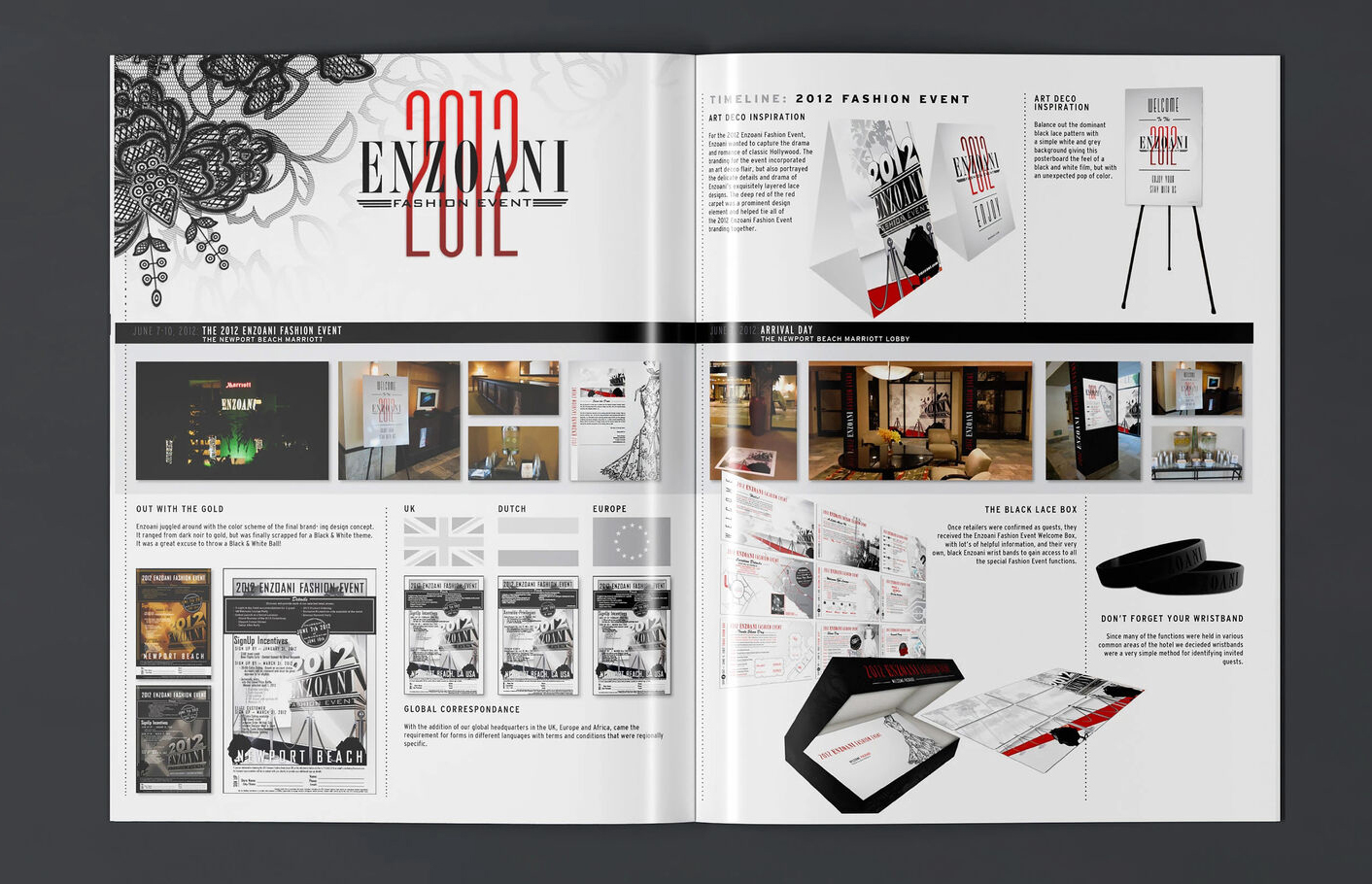 2012 Enzoani event book overview spread