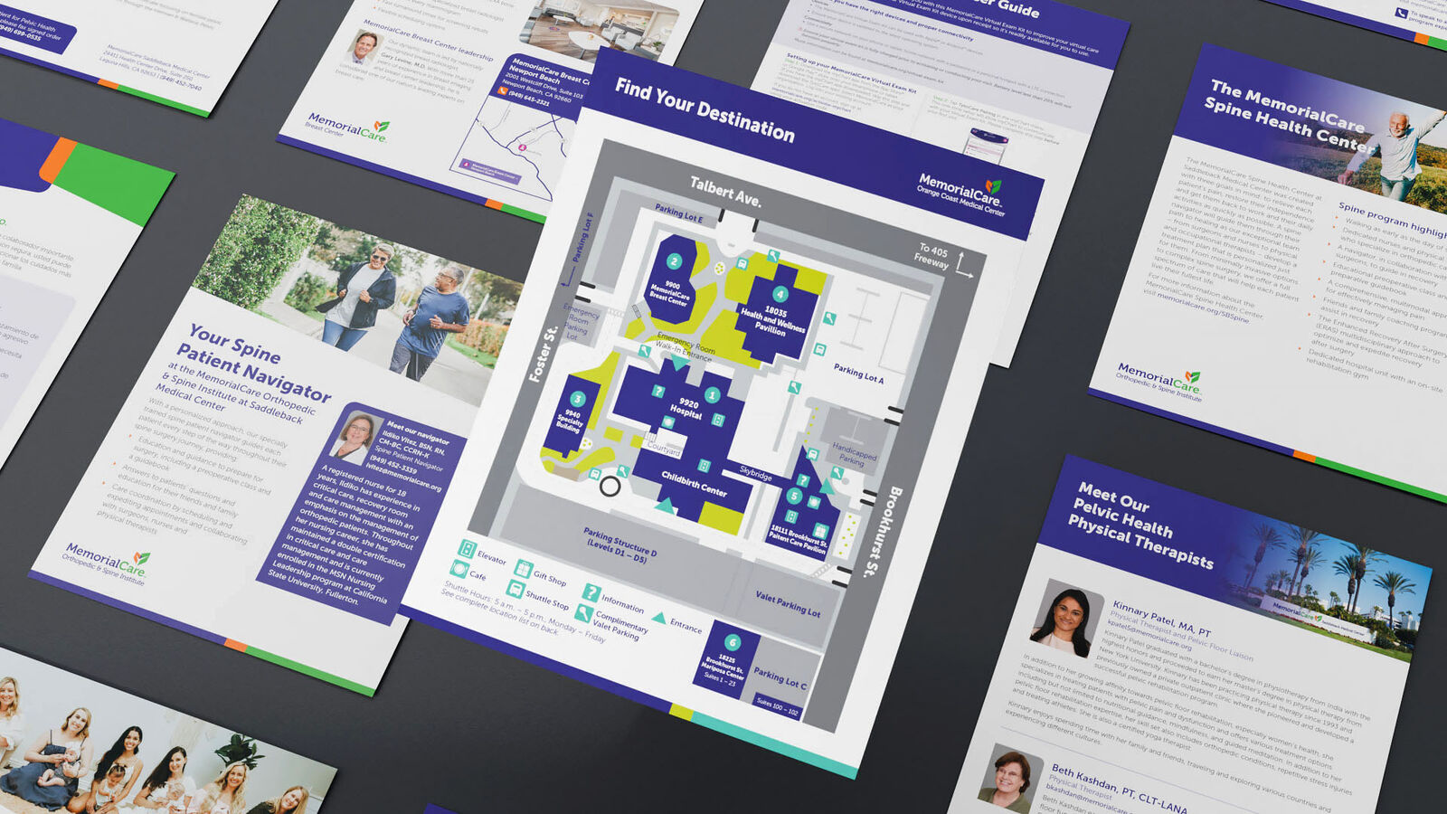 MemorialCare map and patient materials