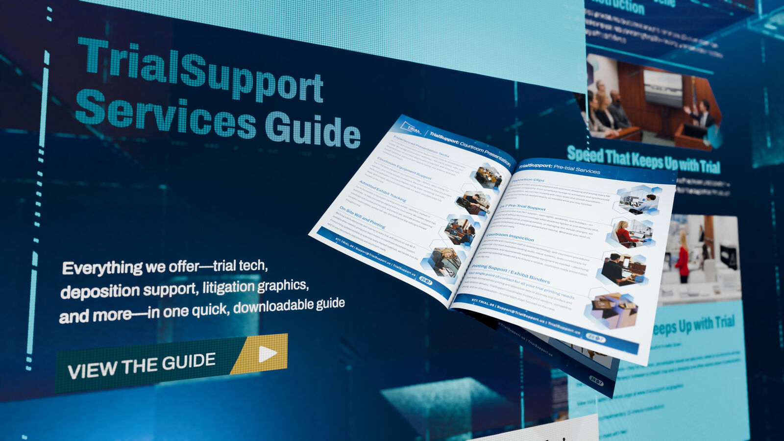 TrialSupport branded brochure