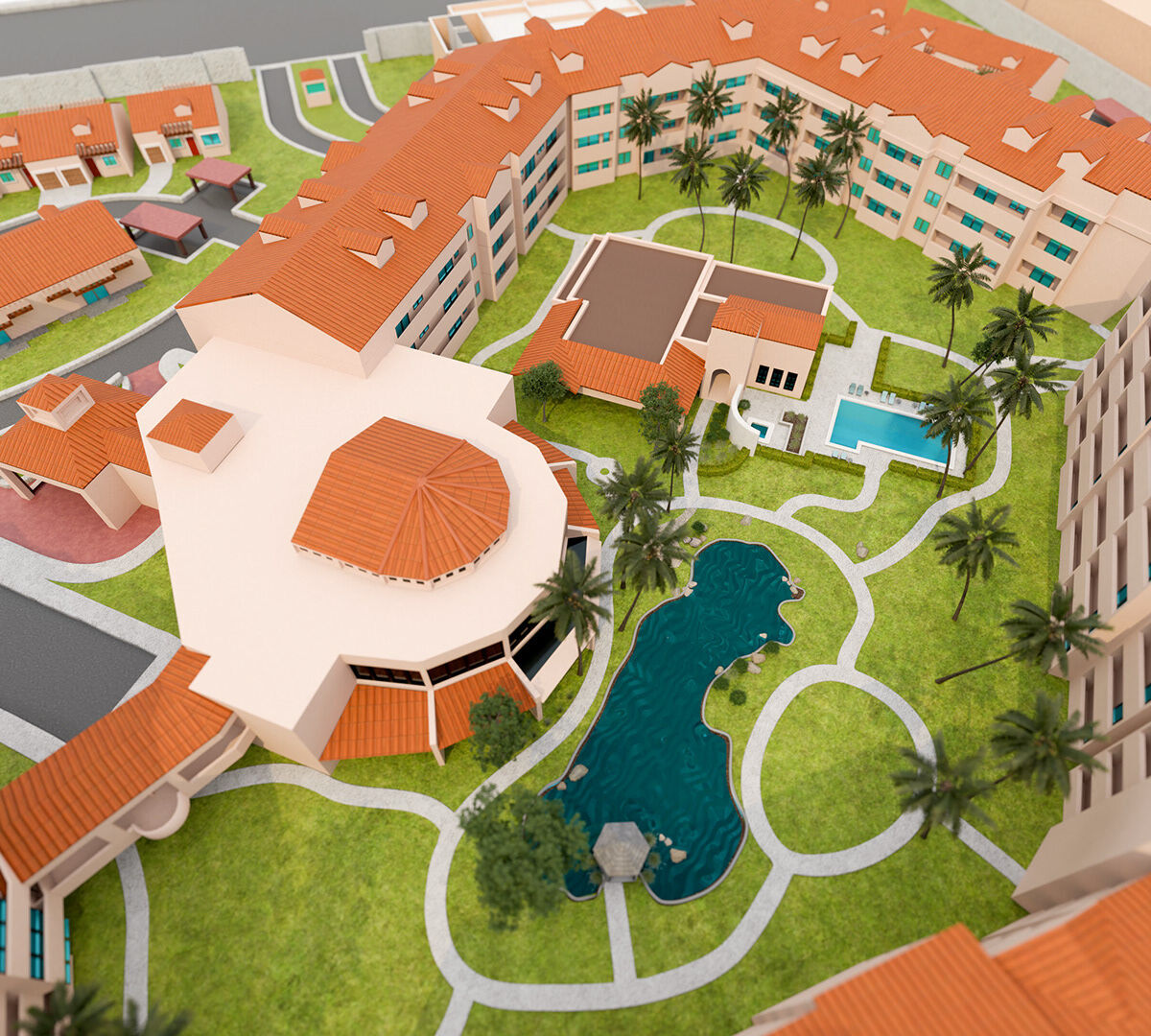 Morningside 3D map close-up