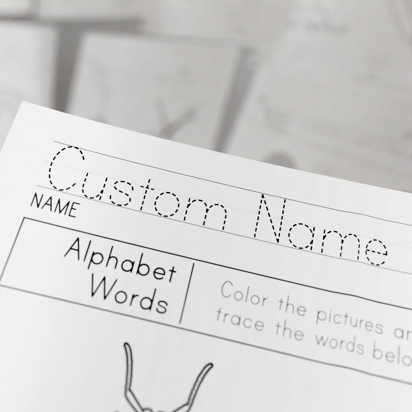 Printable Alphabet Tracing Worksheets: Series 1